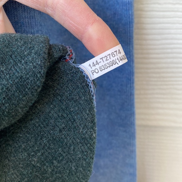 Tommy Bahama Men’s Blue Quarter Zip Pullover - Picture 6 of 9